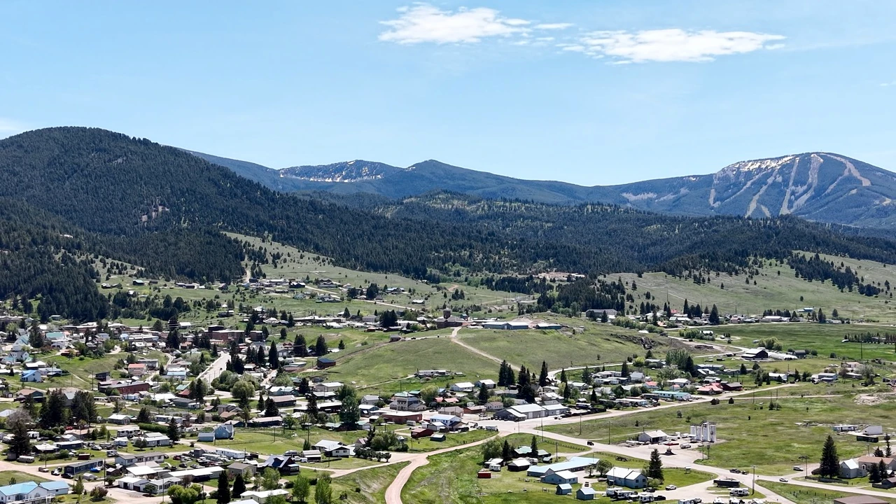 Philipsburg, Montana beneath Discovery ski area
