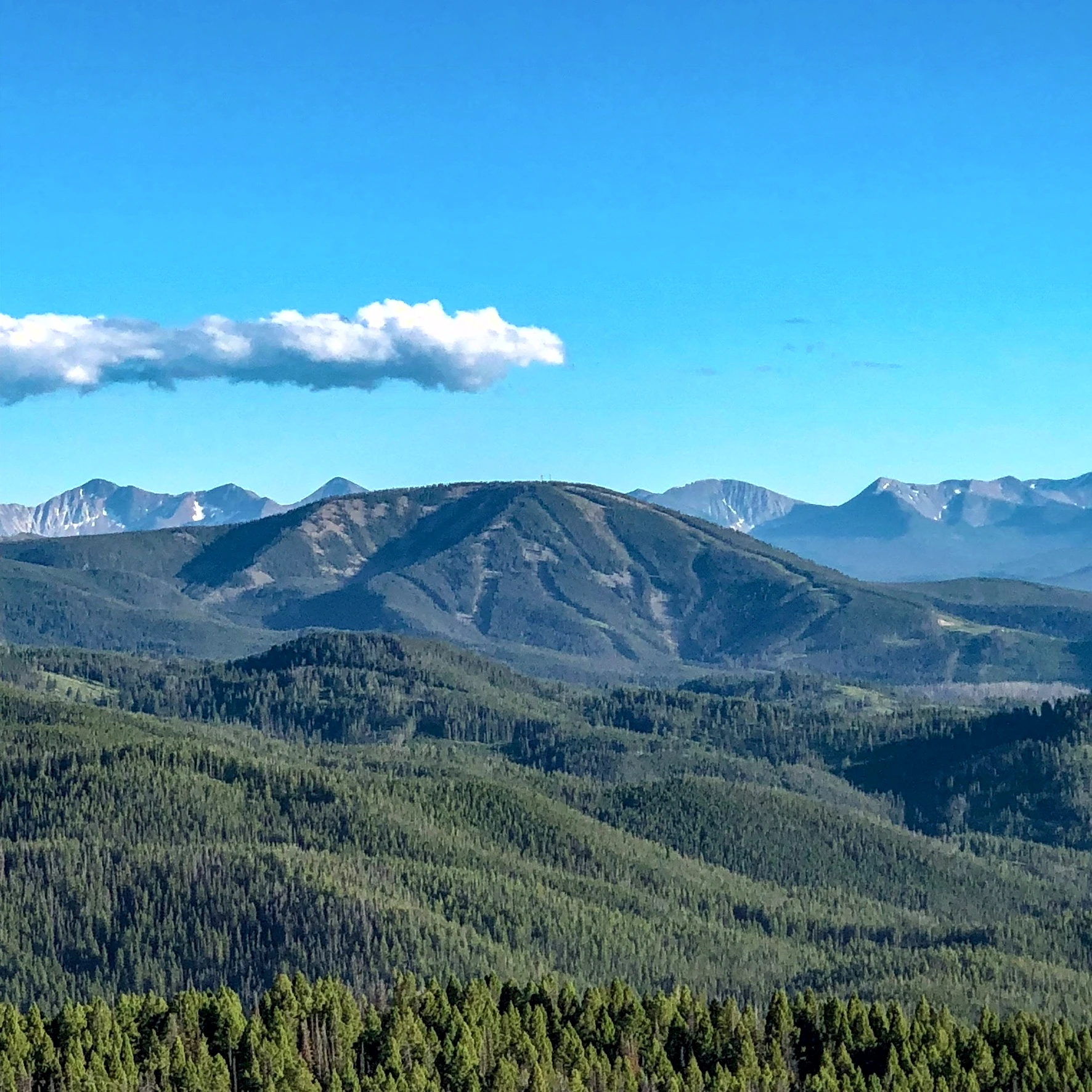 The Sapphire mountain front near Philipsburg, Montana